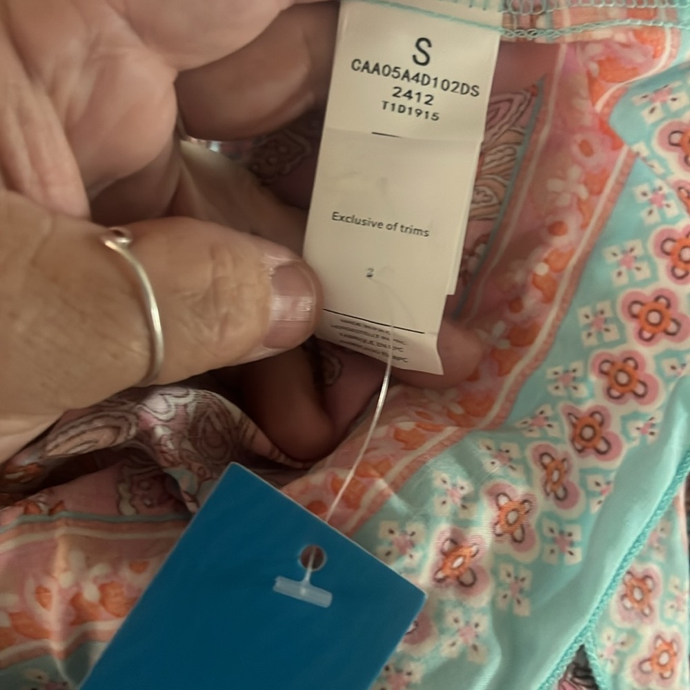 Cupshe Floral Maxi Dress in Pink and Blue sm - Picture 6 of 7